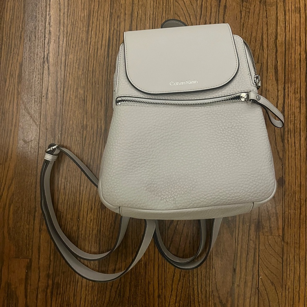 Calvin Klein Light Gray Backpack
